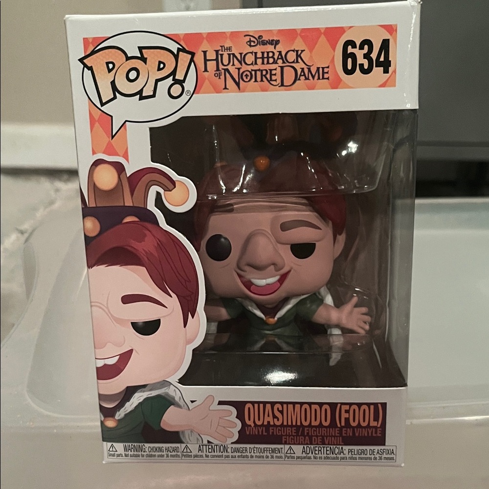 Funko Pop Quasimodo Figure with Red and Green Accents